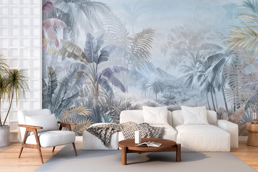 Schilderij van een jungle