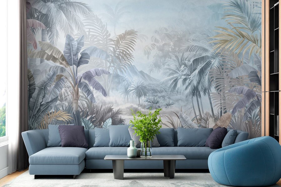 Schilderij van een jungle