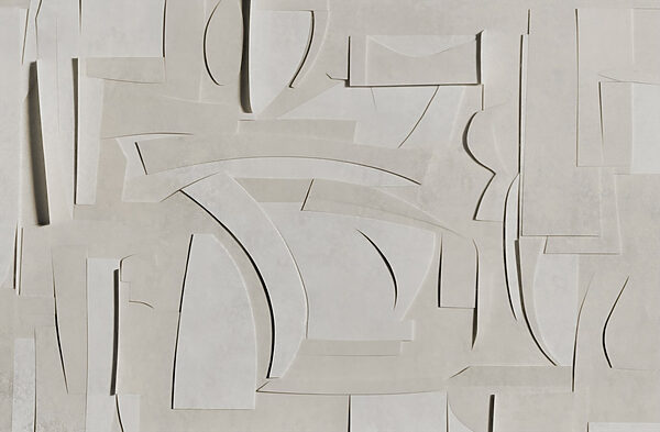 Wit papier uitgesneden in verschillende vormen Wit papier uitgesneden in verschillende vormen