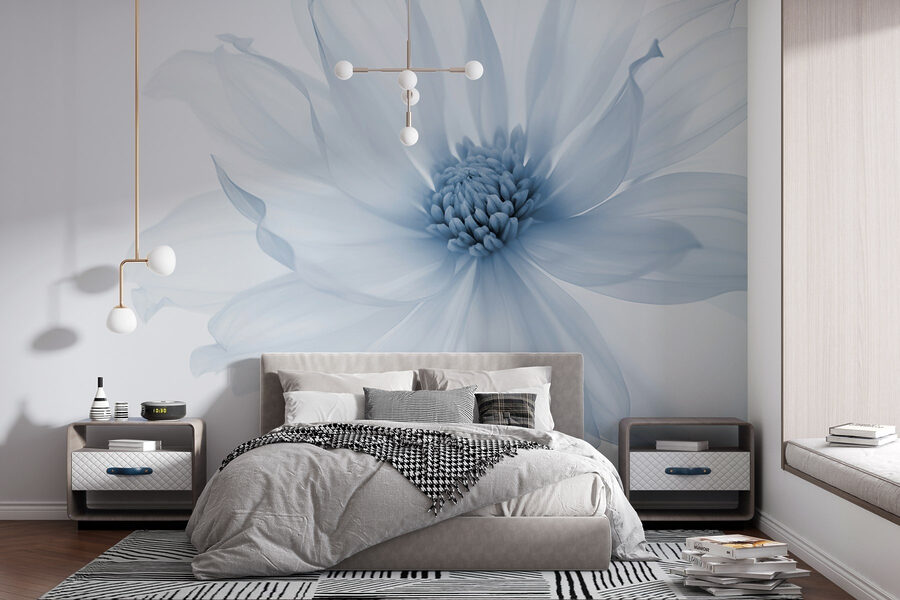 Fotobehang Delicate bloei in zachte tinten - Afbeelding 2