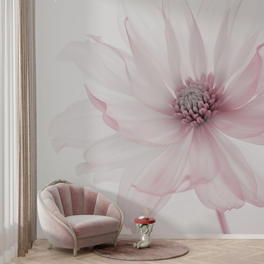 Delicate flower in soft hues