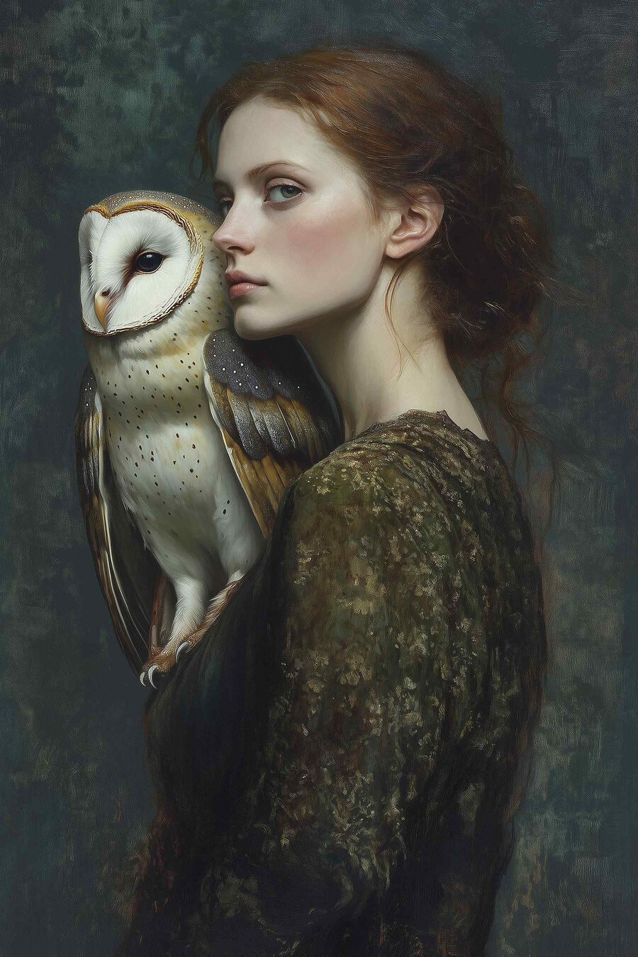 Vrouw met uil Vrouw met uil