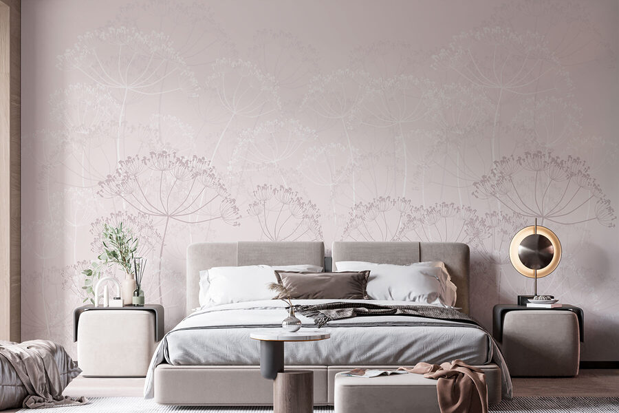Delicate bloemen in zachte tinten
