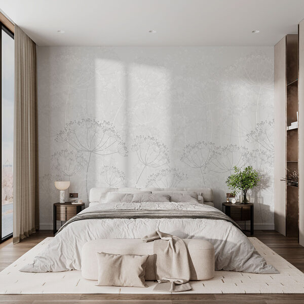 Witte achtergrond met bloemen Witte achtergrond met bloemen