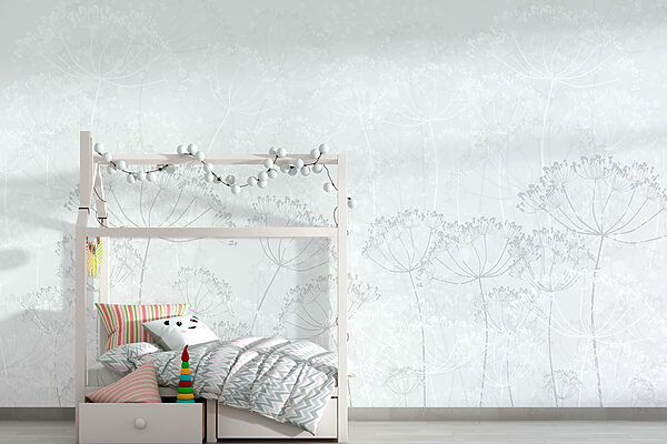 Witte achtergrond met bloemen Witte achtergrond met bloemen