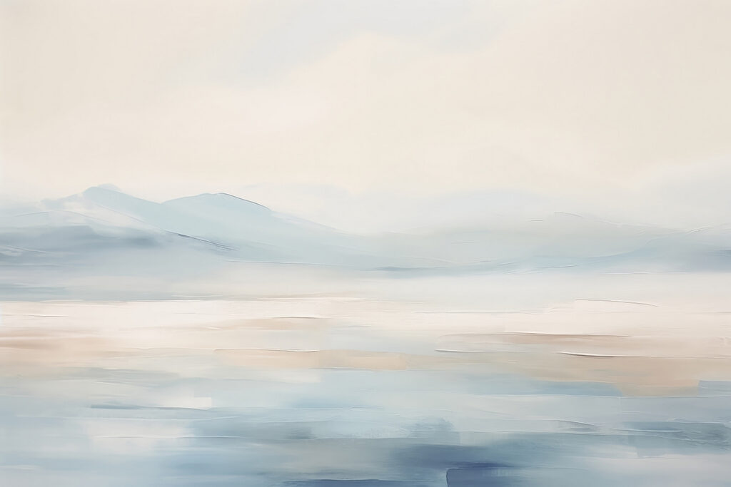 Schilderij van een landschap Schilderij van een landschap