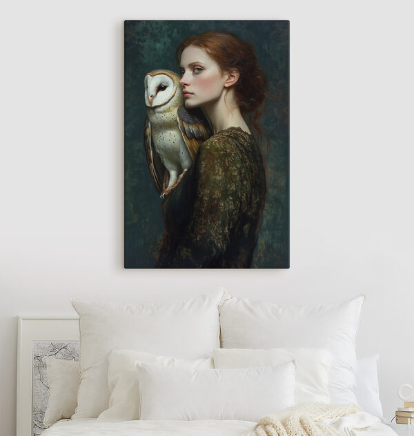 Vrouw met uil Vrouw met uil
