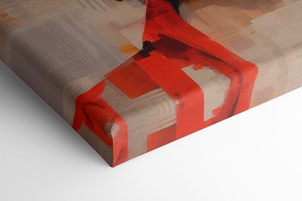 Vrouw met zwart haar en rood shirt Vrouw met zwart haar en rood shirt