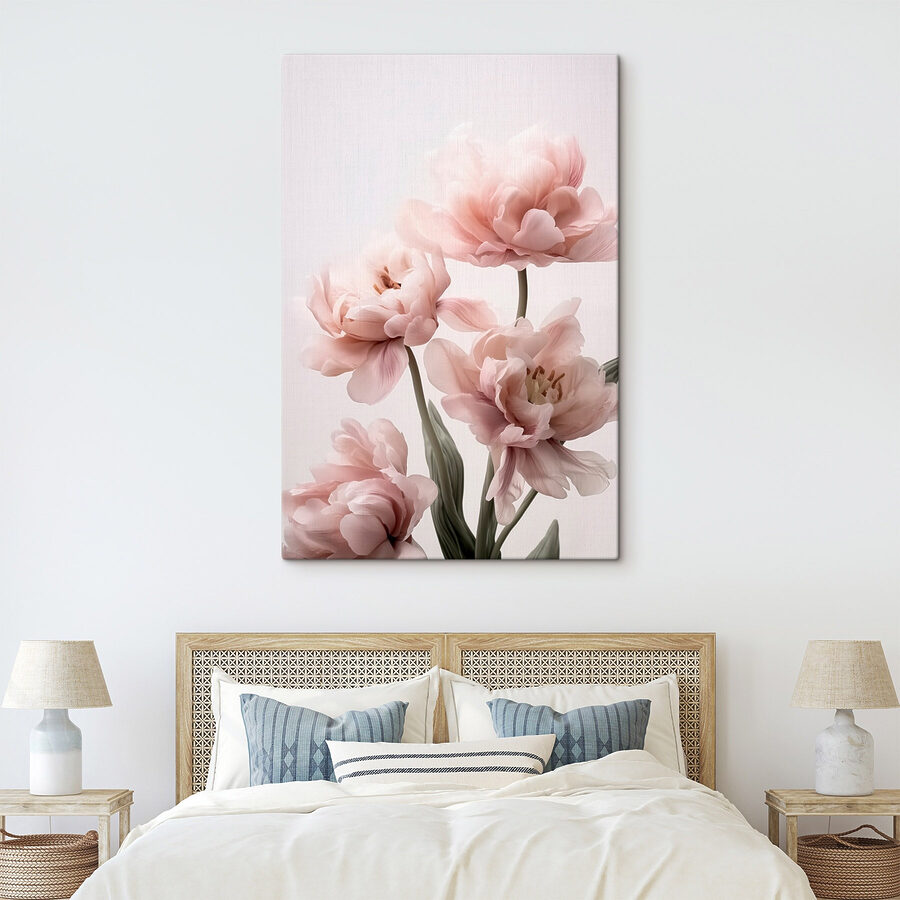Delicate bloemen in zachte pasteltinten