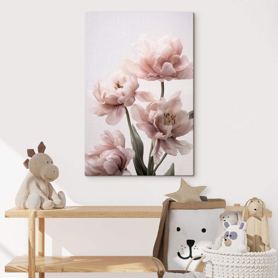 Delicate bloemen in zachte pasteltinten