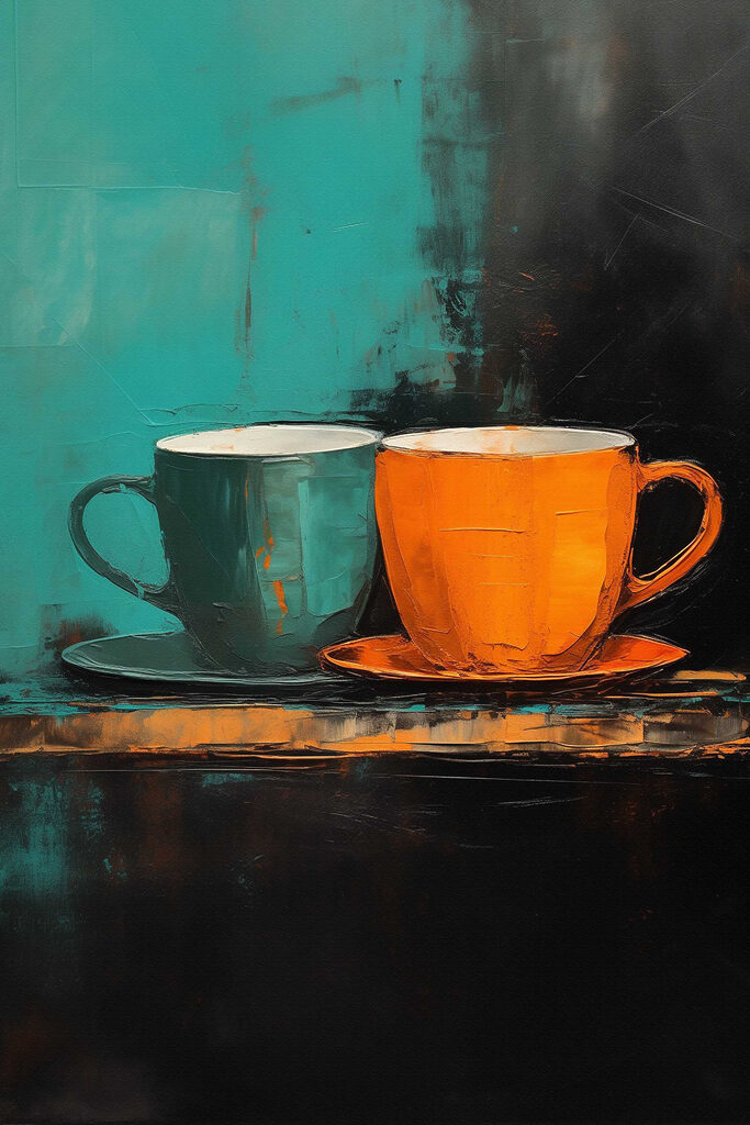 Painting of two cups