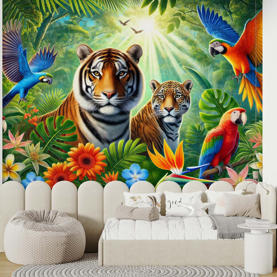 Groep dieren in de jungle