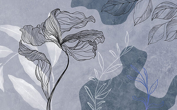 Tekening van een bloem Tekening van een bloem