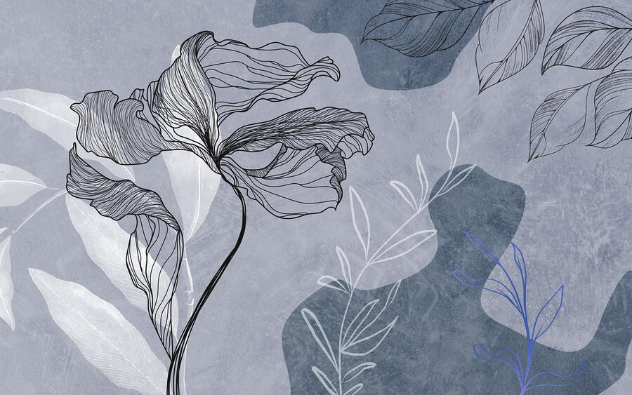 Tekening van een bloem
