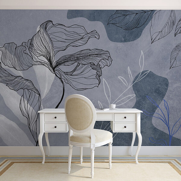 Tekening van een bloem Tekening van een bloem