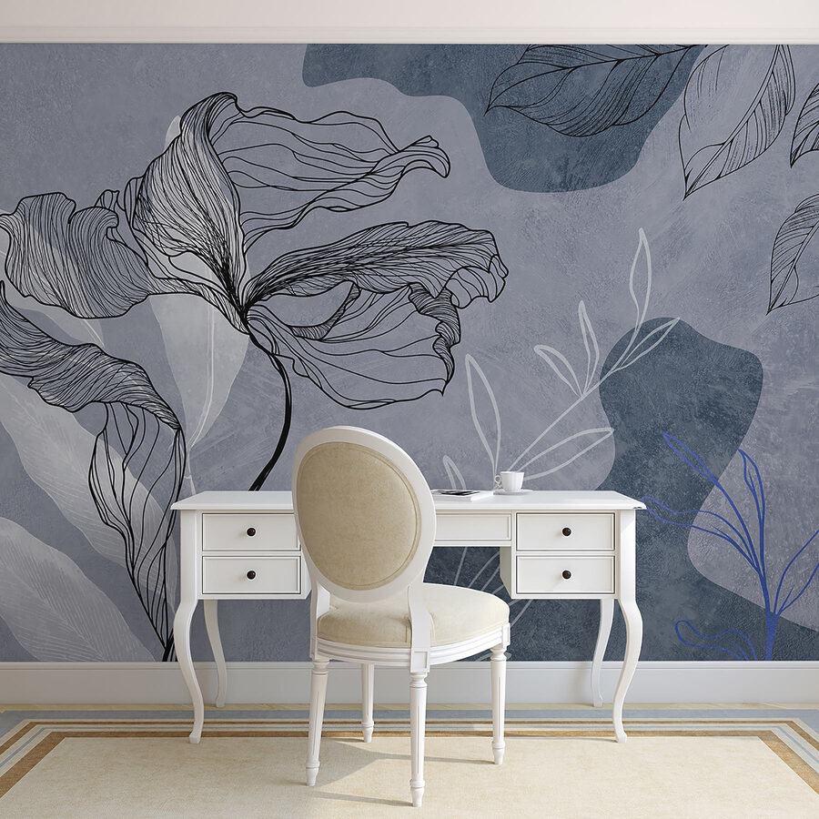 Tekening van een bloem