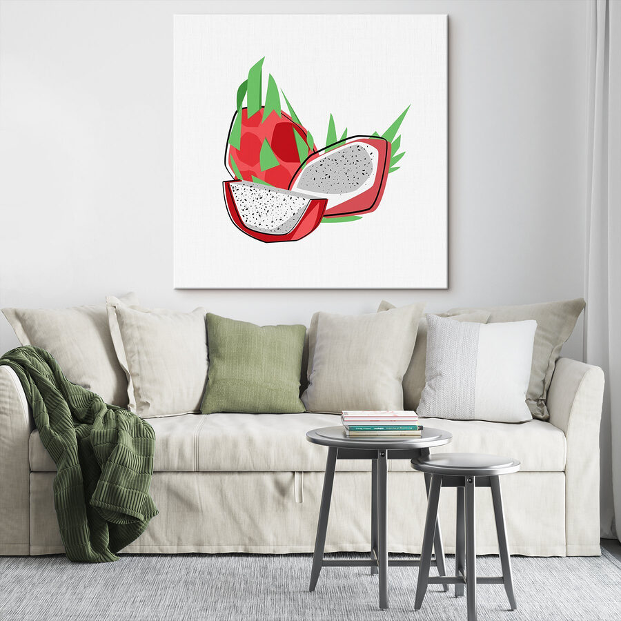 Tekening van een drakenvrucht