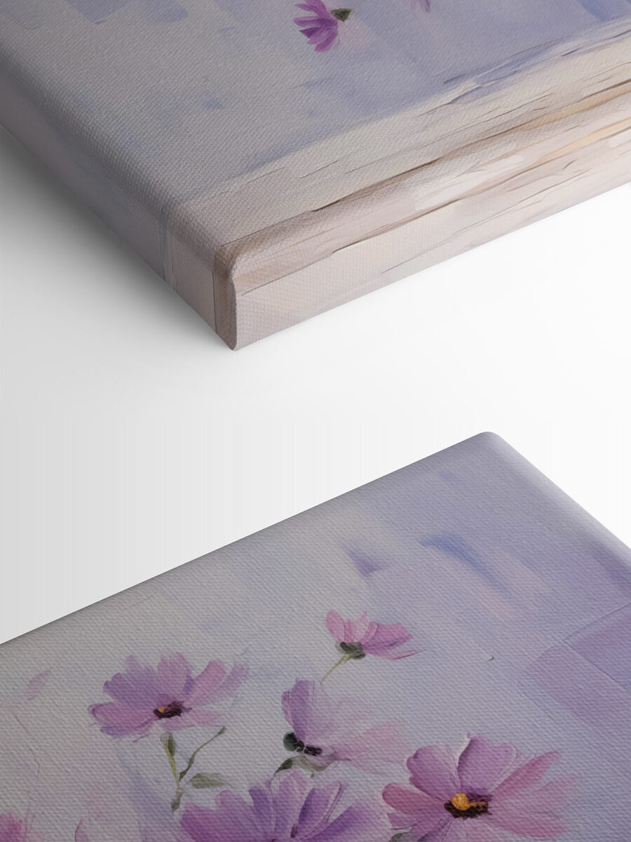 Schilderij van bloemen in een vaas