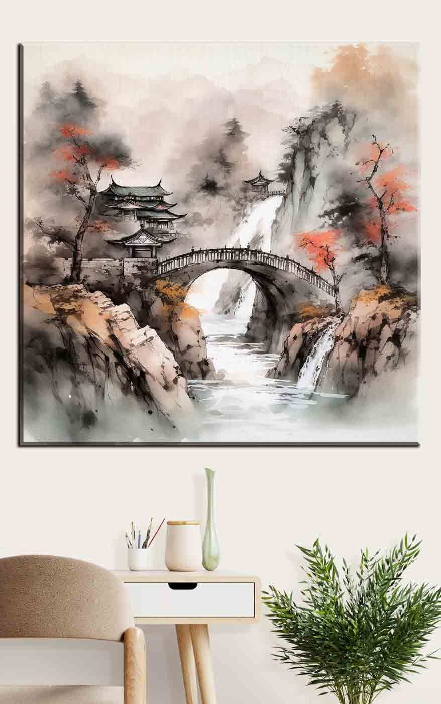 Brug over een rivier
