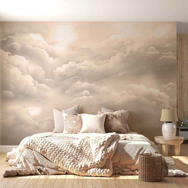 Zachte wolken drijven door de lucht Zachte wolken drijven door de lucht
