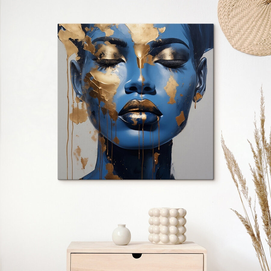 Opvallende fusie van blauw en metallic