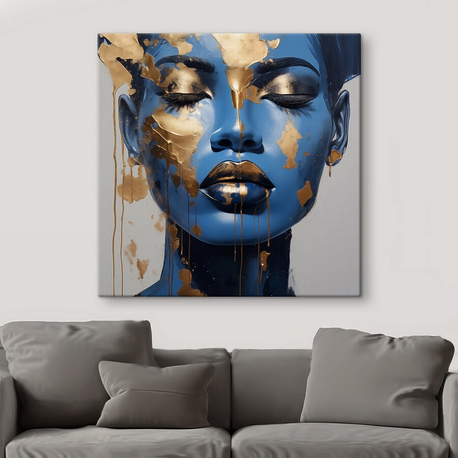 Opvallende fusie van blauw en metallic