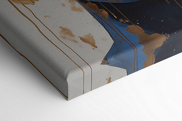 Opvallende fusie van blauw en metallic Opvallende fusie van blauw en metallic