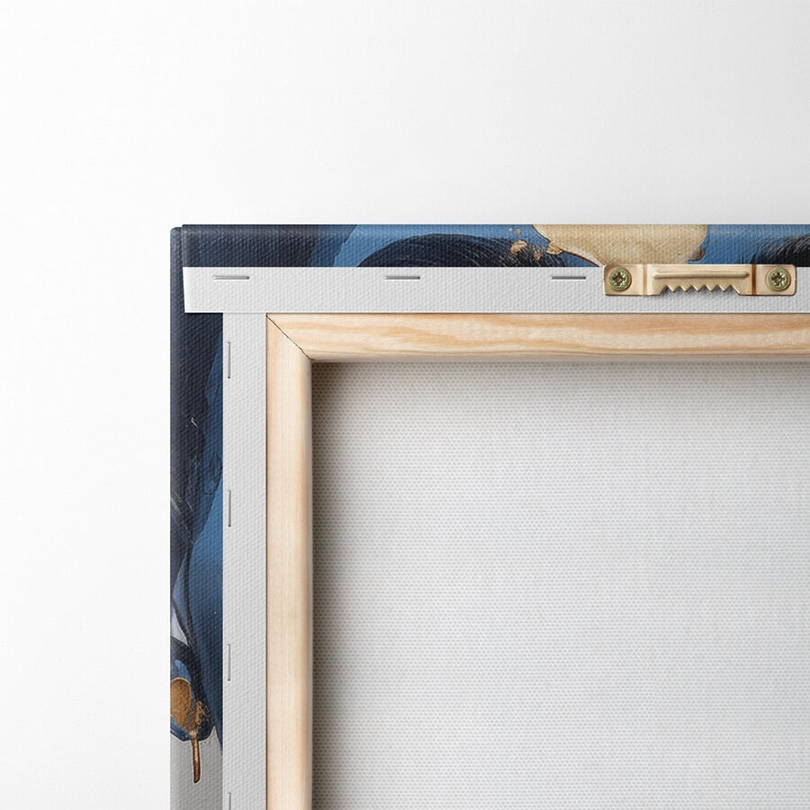 Opvallende fusie van blauw en metallic