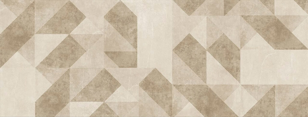 Gedempt geometrisch patroon in zachte tinten Gedempt geometrisch patroon in zachte tinten