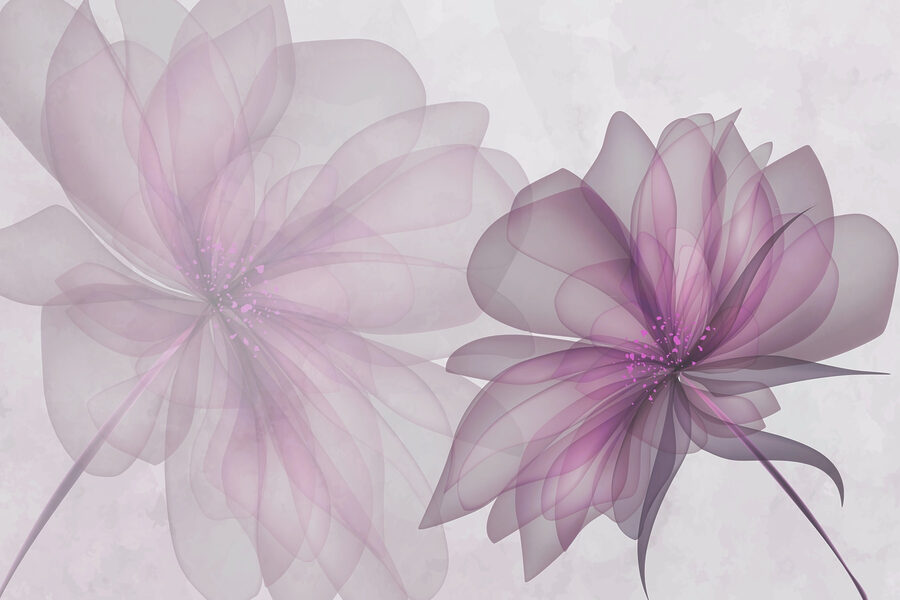 Paar paarse bloemen