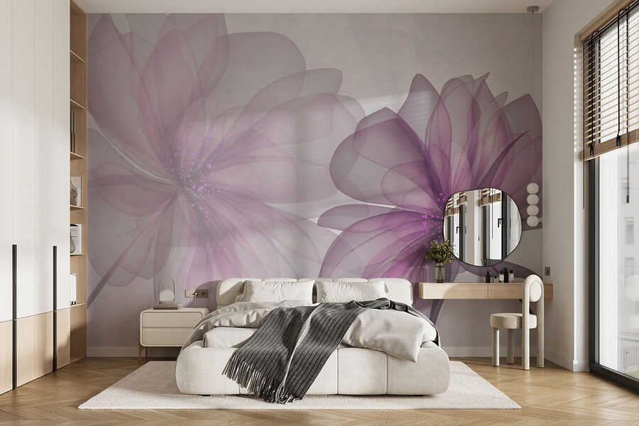 Paar paarse bloemen