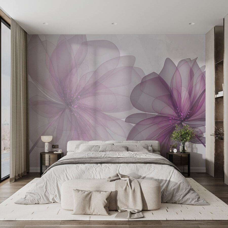 Paar paarse bloemen