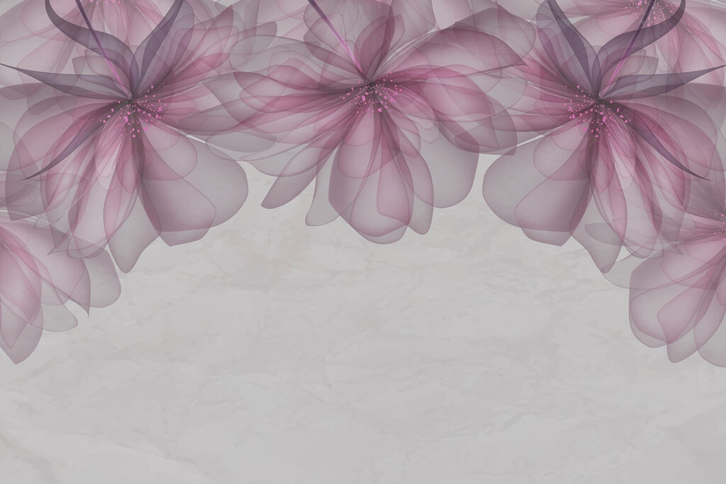 Groep paarse en roze bloemen Groep paarse en roze bloemen