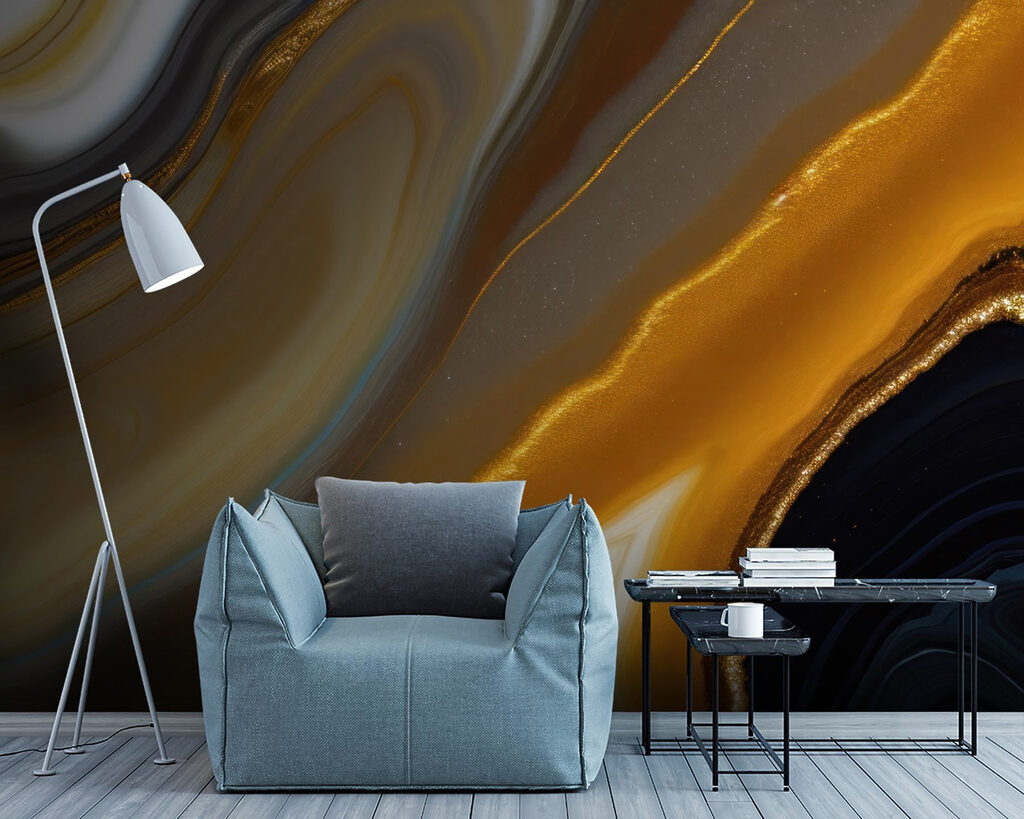 Abstract layers of rich colors