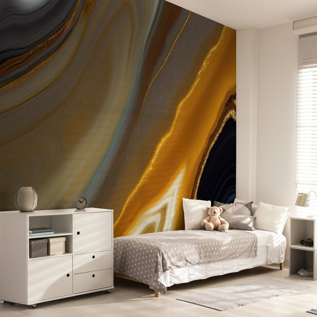 Abstract layers of rich colors