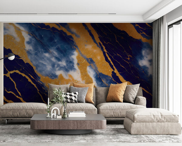 Prachtige blauwe en oranje patronen. Prachtige blauwe en oranje patronen.