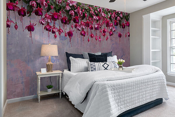 Groep roze bloemen Groep roze bloemen
