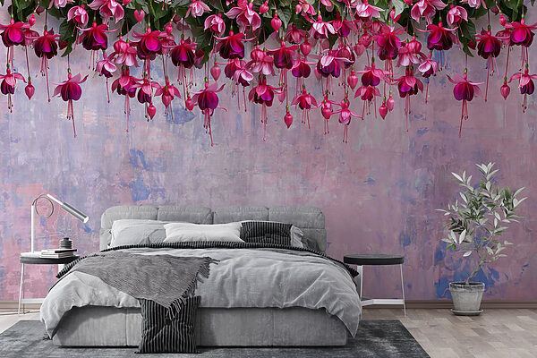 Groep roze bloemen Groep roze bloemen