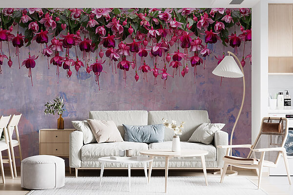 Groep roze bloemen Groep roze bloemen