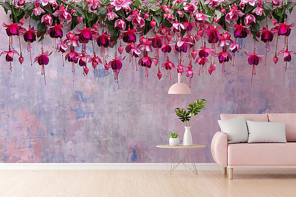 Groep roze bloemen Groep roze bloemen