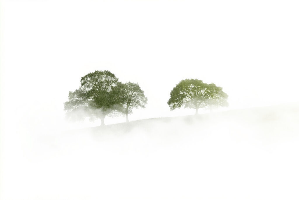 Bomen in de mist Bomen in de mist