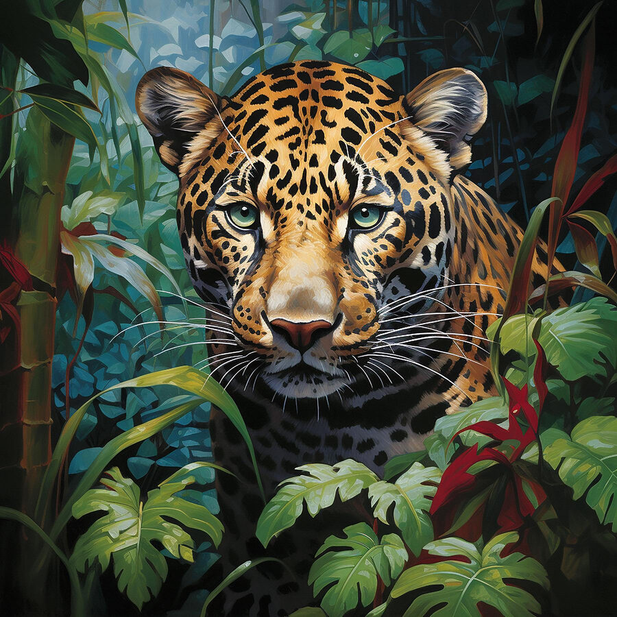 Luipaard in de jungle