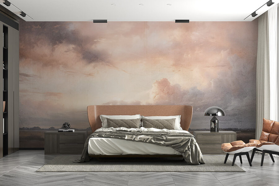 Landschap met water en wolken