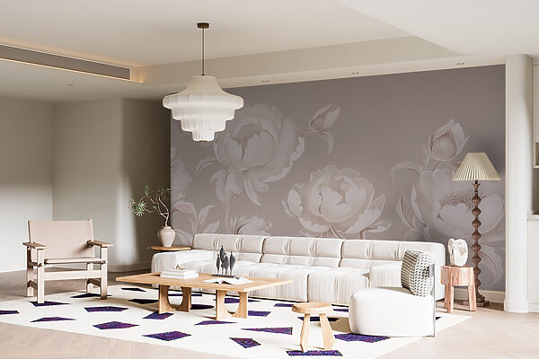 Behang met bloemen Behang met bloemen