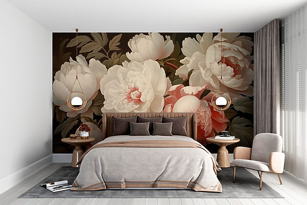 Groep witte en roze bloemen Groep witte en roze bloemen
