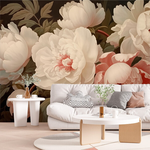 Groep witte en roze bloemen Groep witte en roze bloemen