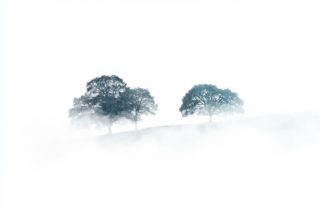 Bomen in de mist Bomen in de mist
