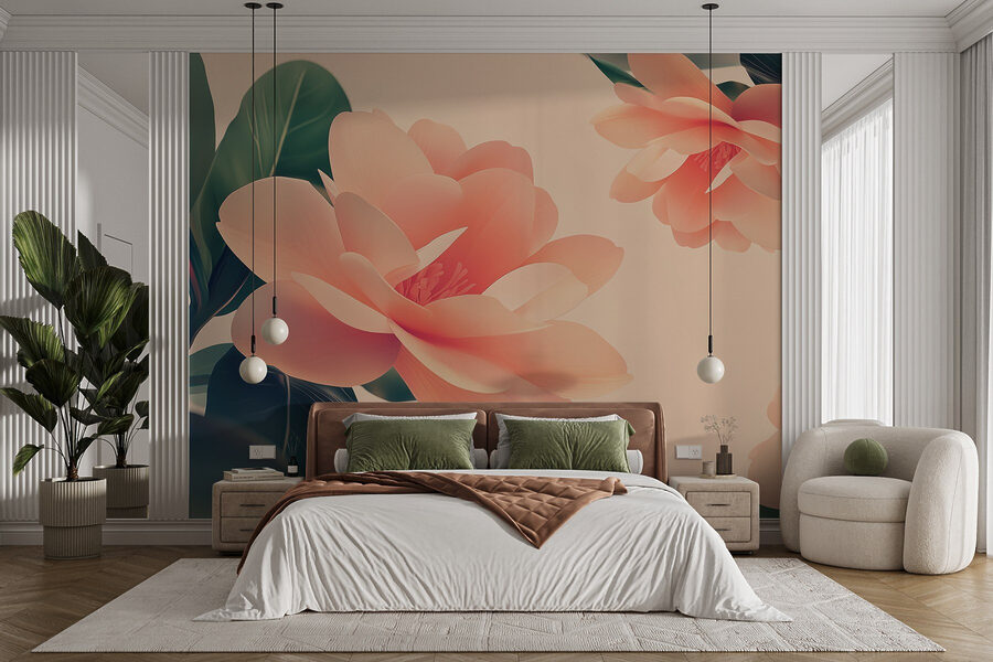 Delicate bloemen in zachte pasteltinten