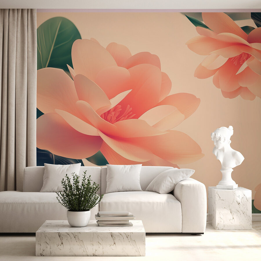 Delicate bloemen in zachte pasteltinten