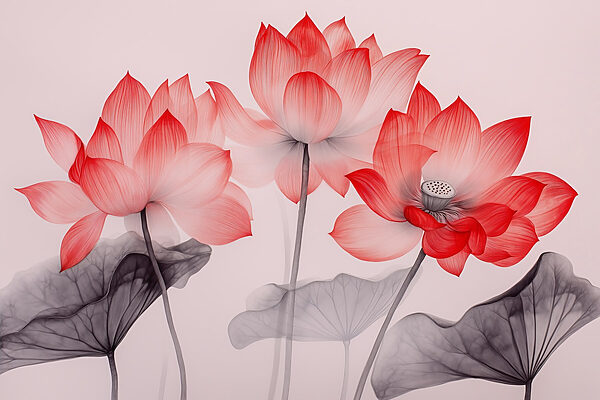 Groep roze bloemen met bladeren Groep roze bloemen met bladeren